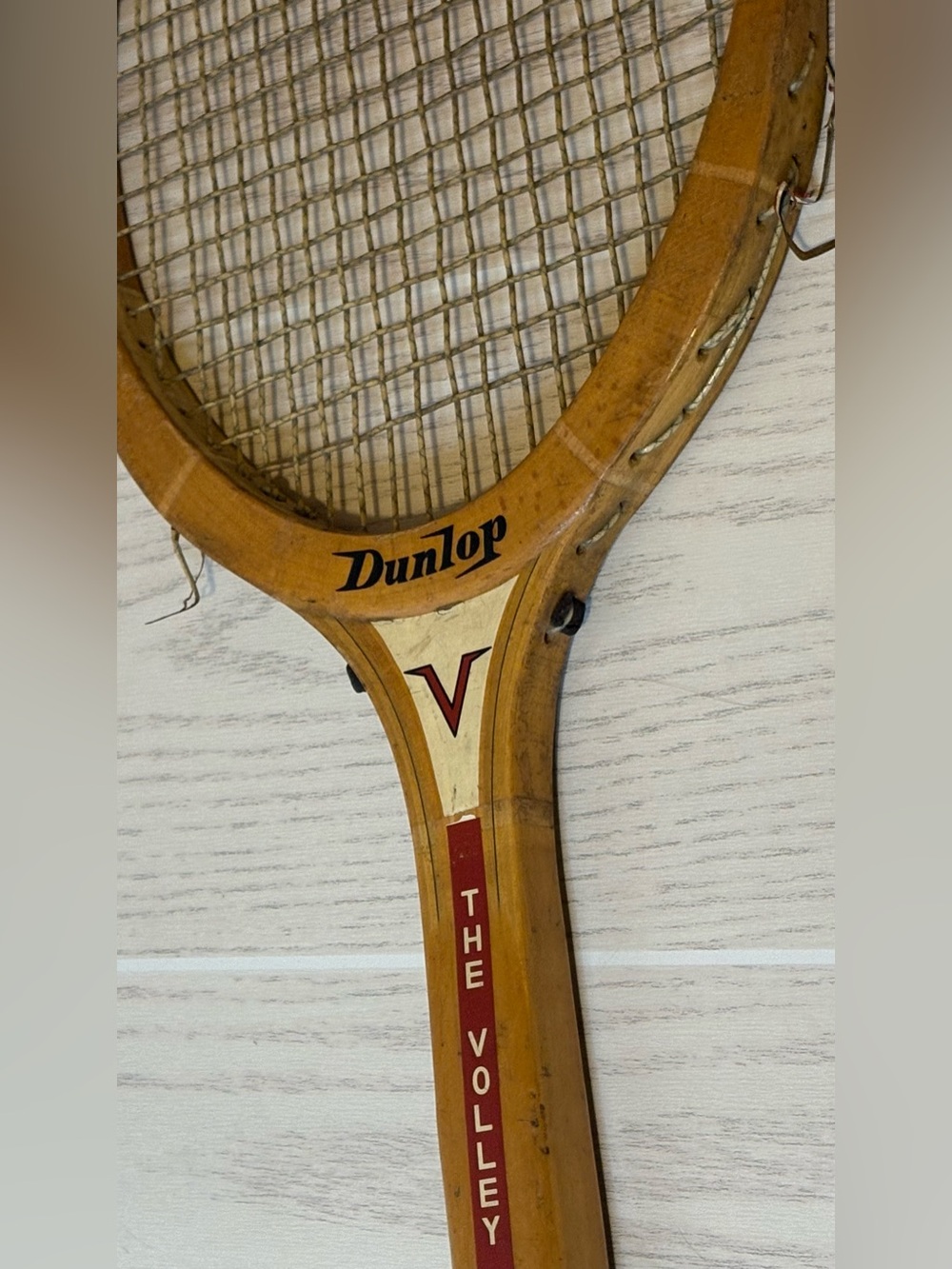 Vintage Dunlop wooden tennis racquet